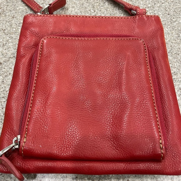 Fossil Red leather crossbody - Picture 2 of 10